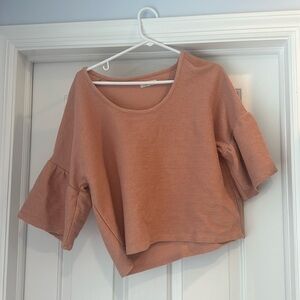 MADEWELL light pink puffy sleeved top